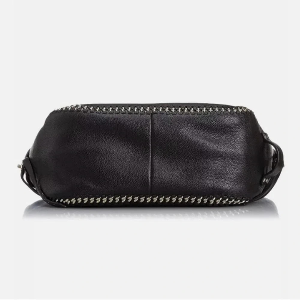 NWT Coach Whiplash Black Leather Tatum Satchel Bag w/ Gold Accents Retail $550 - Picture 4 of 12